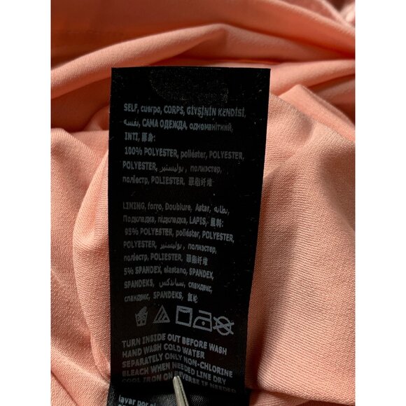 Bebe XS Long Sleeve Crushed Velvet Bodycon Mini Dress In Dark Rose - Picture 10 of 12